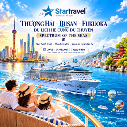 Thượng Hải - Busan - Fukuoka | Hải trình mùa hè 3 quốc gia
